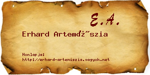 Erhard Artemíszia névjegykártya
